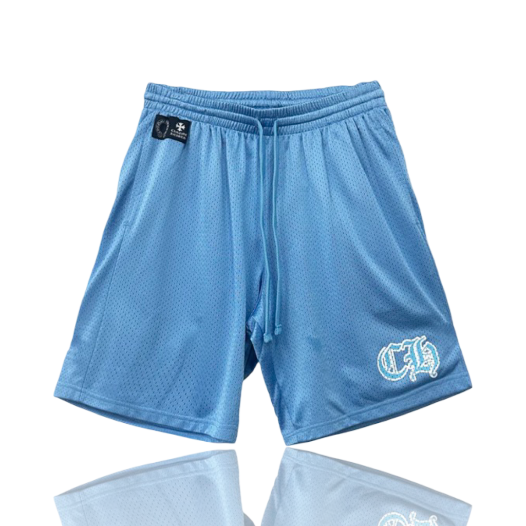 Chrome Hearts Stadium Mesh Shorts Carolina Blue