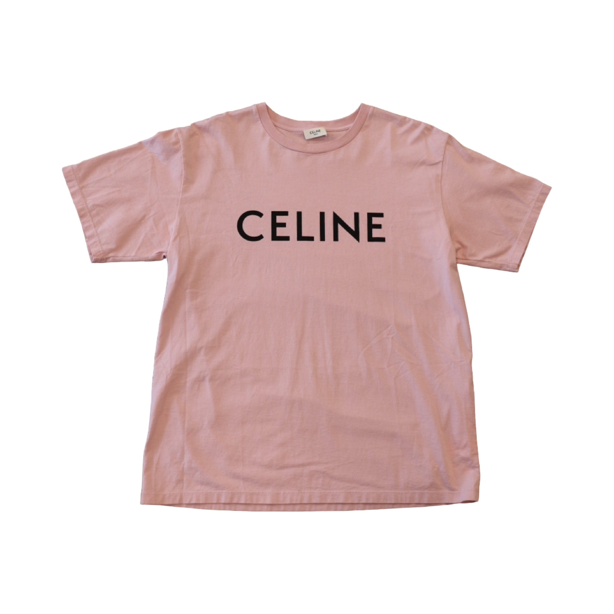 Celine Logo Tee Salmon