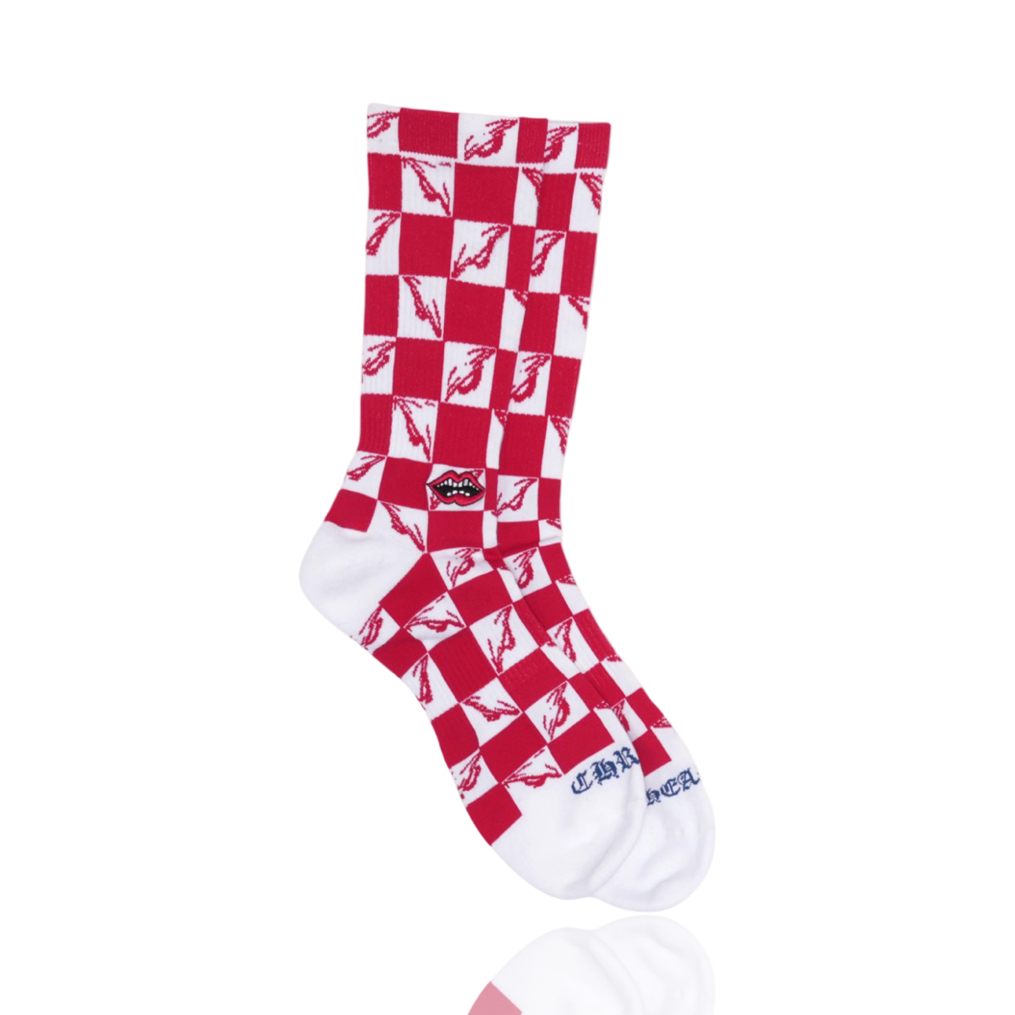 Chrome Hearts Matty Boy 99 Eyes Socks Red