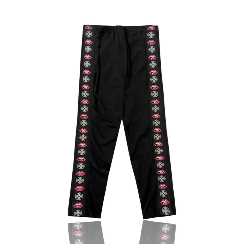 Chrome Hearts Matty Boy Black Chomper Track Pants