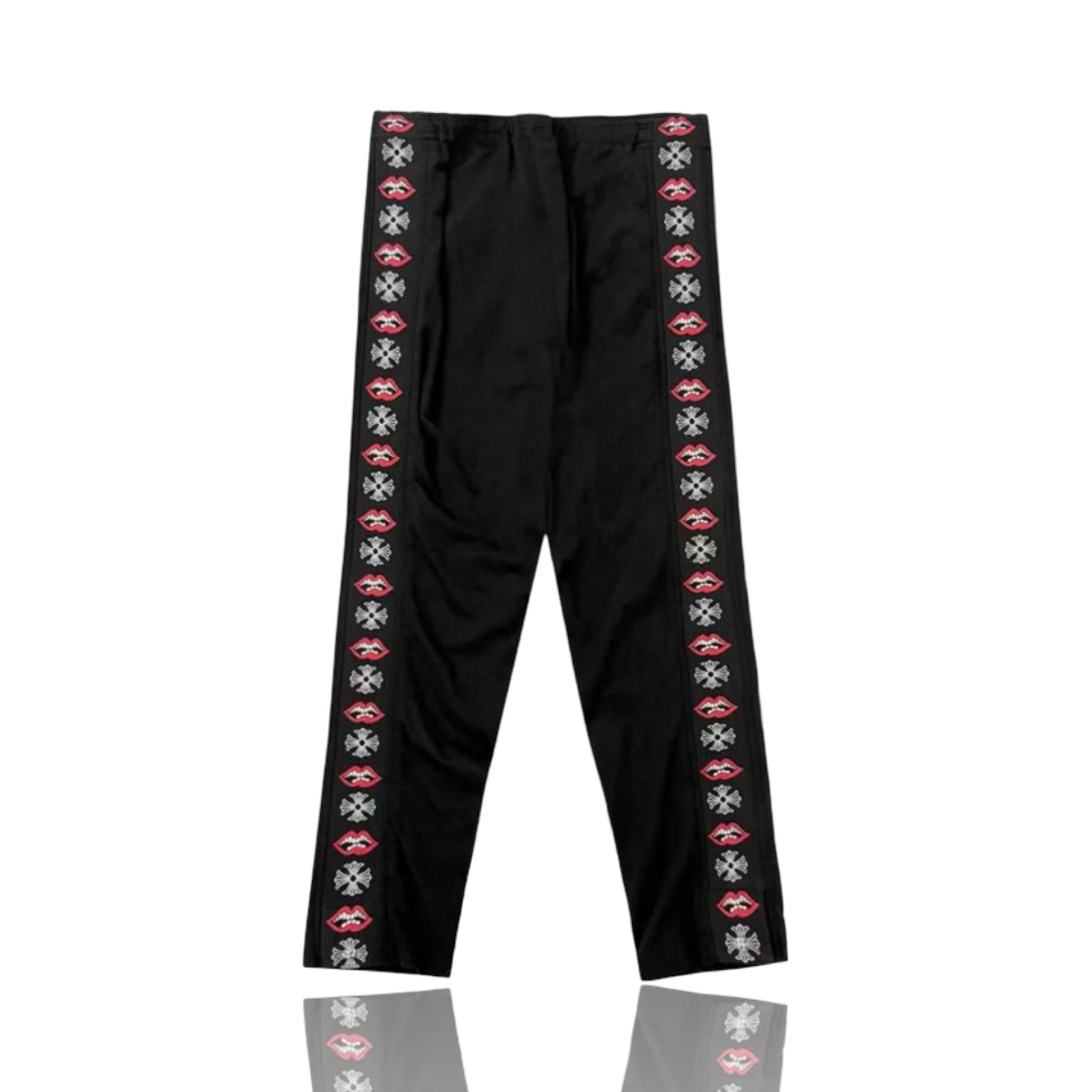 Chrome Hearts Matty Boy Black Chomper Track Pants