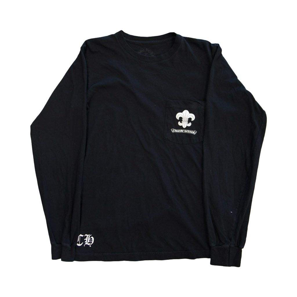 Chrome Hearts Triple Fleur De Lis LongSleeve Black