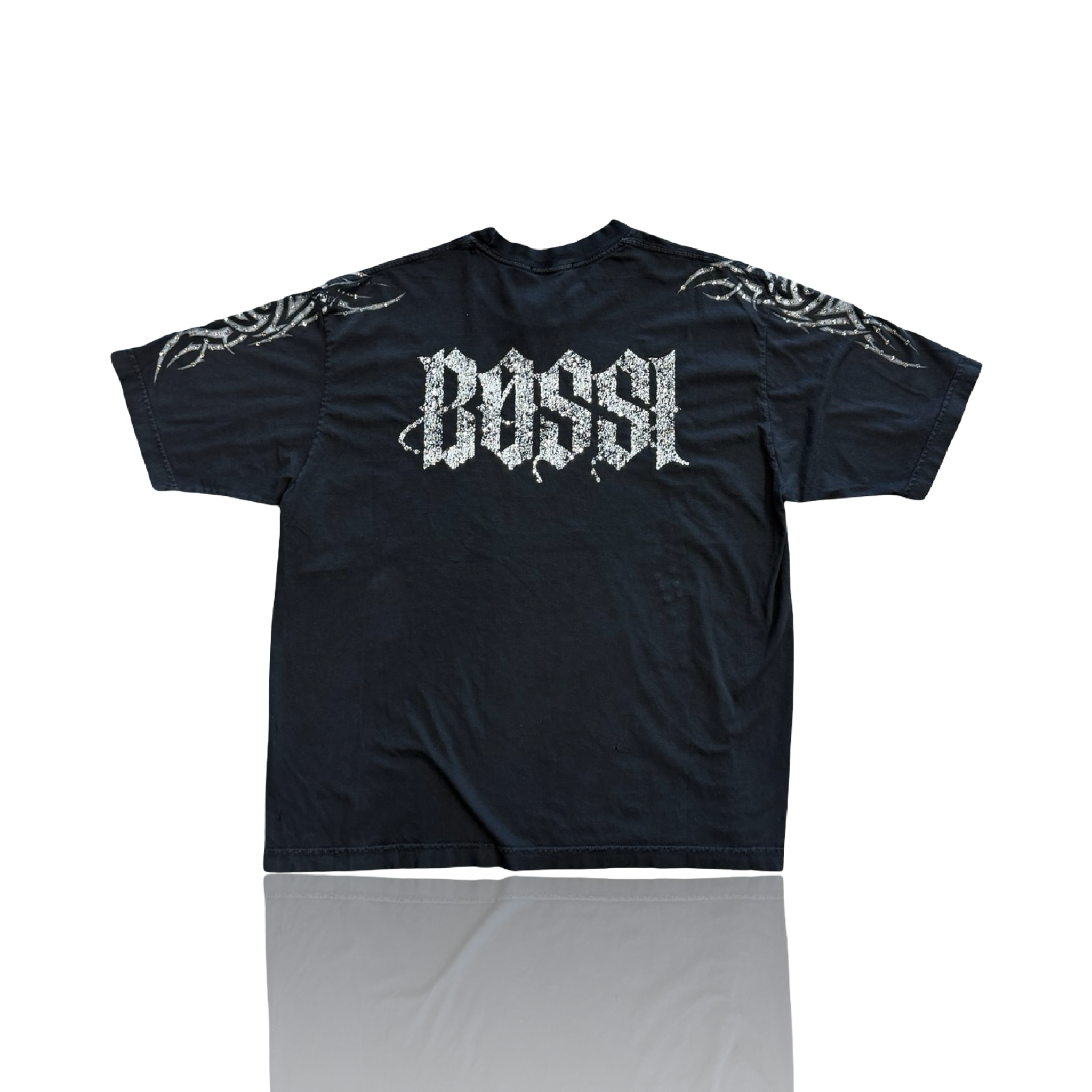 BOSSI Vintage Two Skull Tee Black