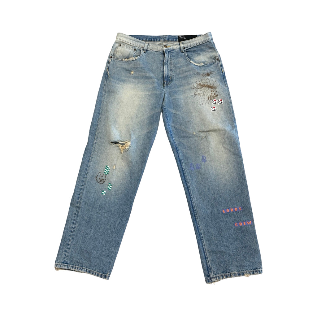 Paly Hollywood Lucky Jeans Light Wash Blue