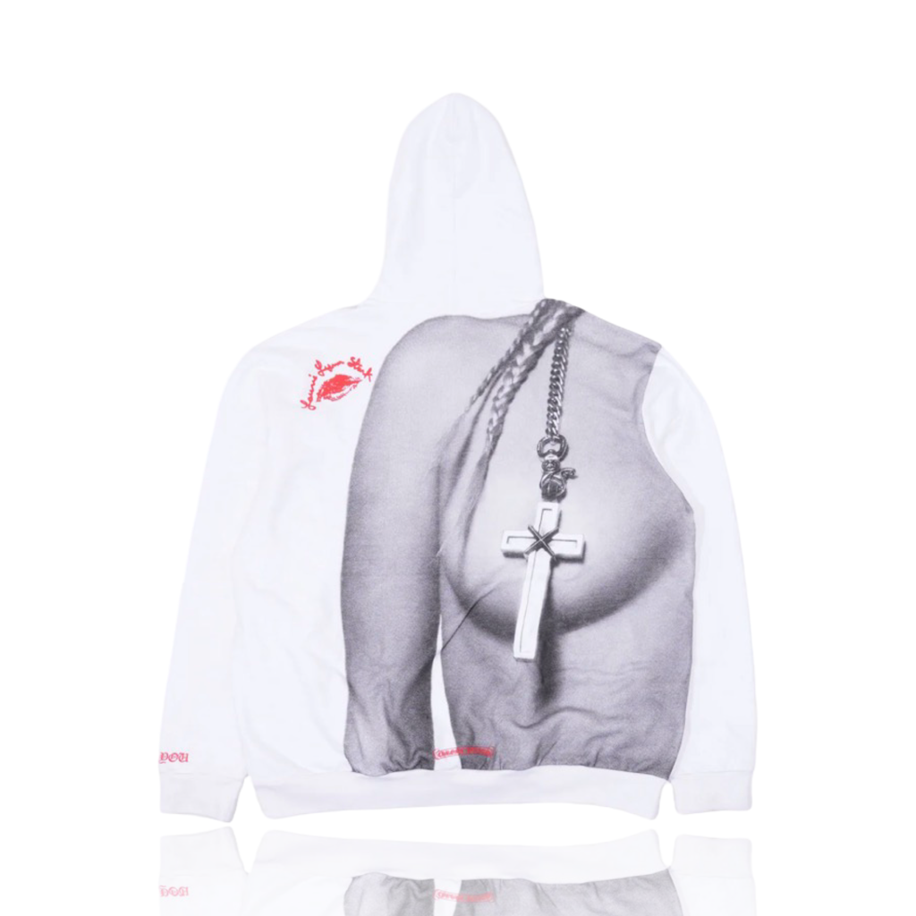Chrome Hearts Laurine Lynn Stark White/Red Hoodie