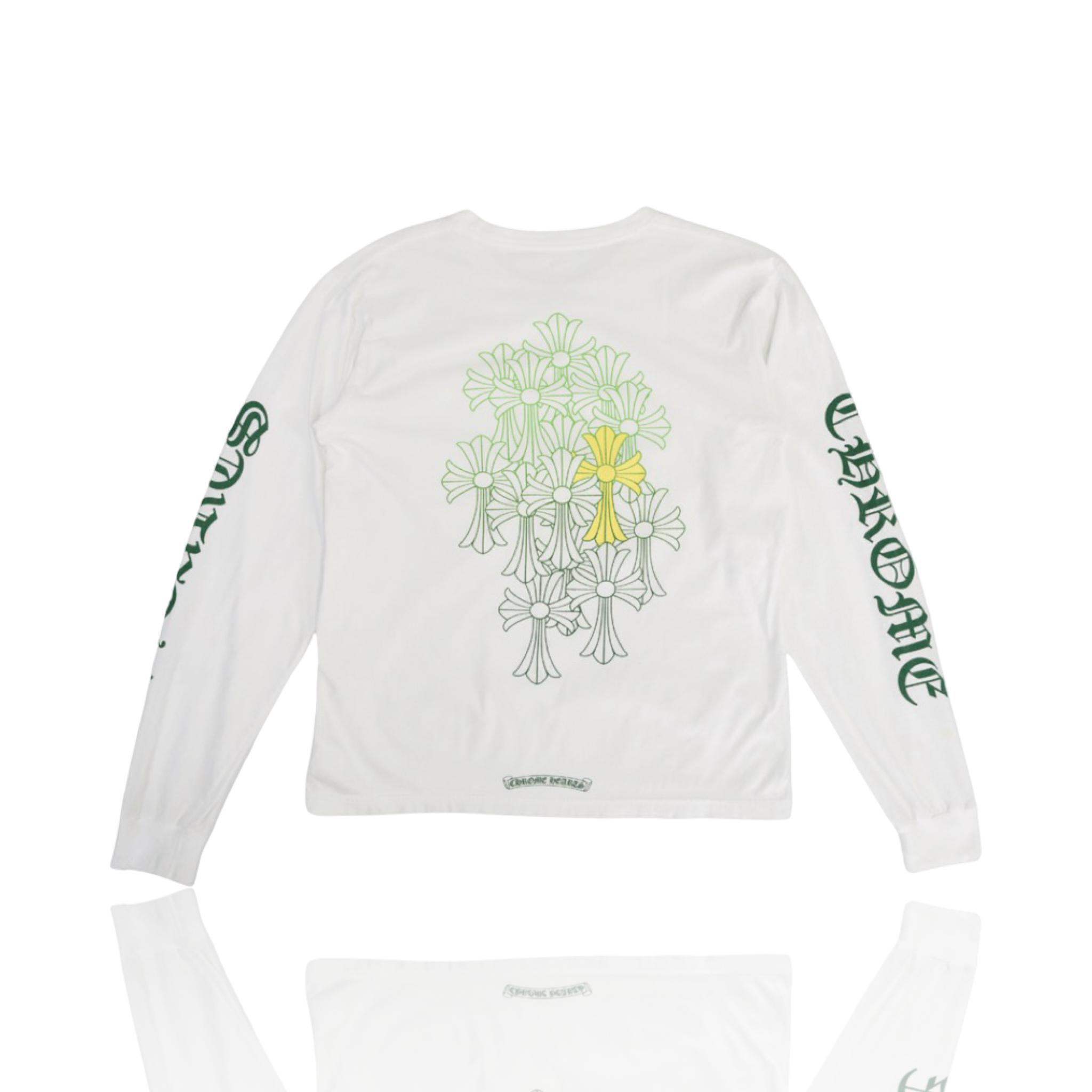 Chrome Hearts Longsleeve Green Cemetery Cross White