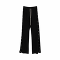 Rick Owens Cotton Pusher Pants Black