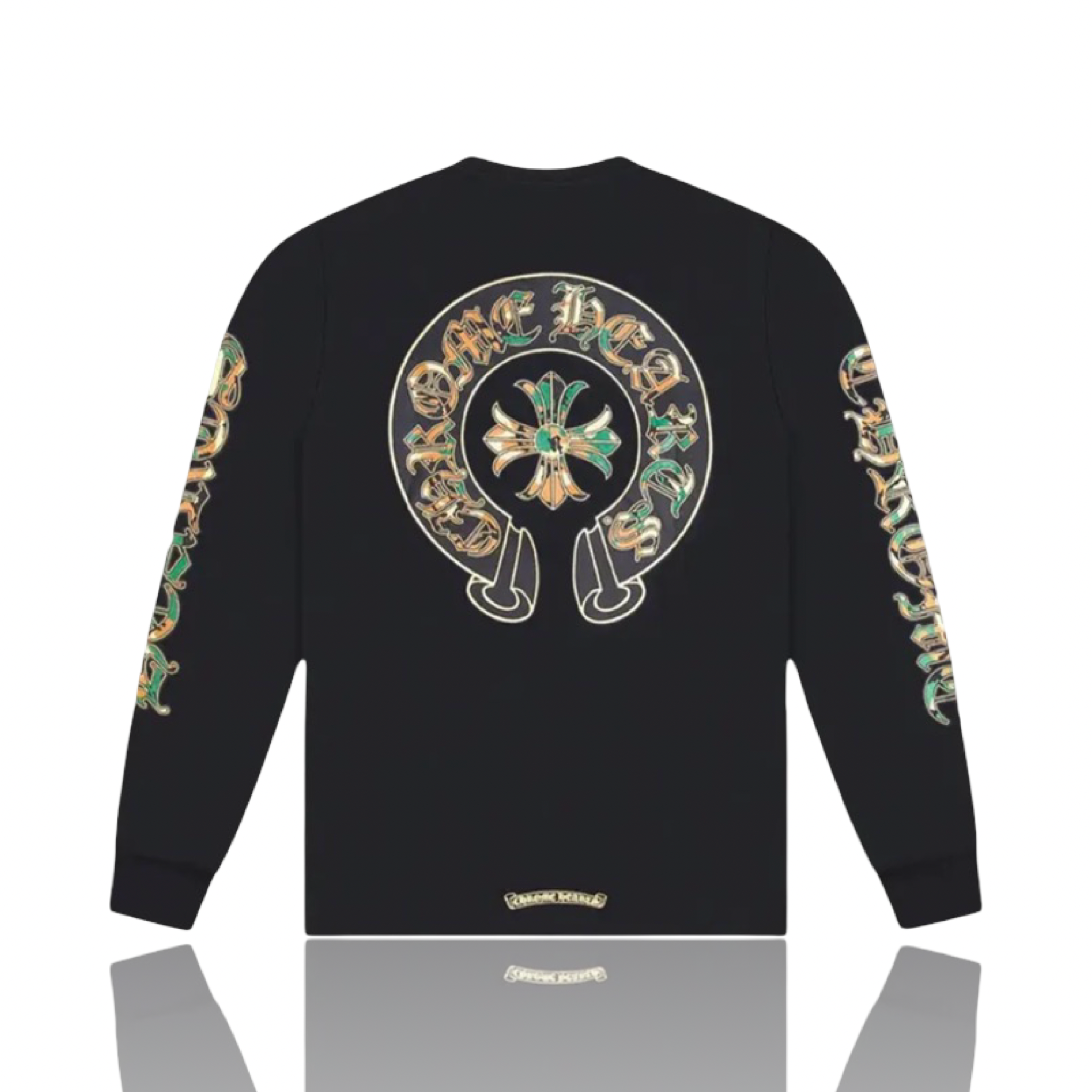 Chrome Hearts Camo Triple Cross Horseshoe Long Sleeve Black