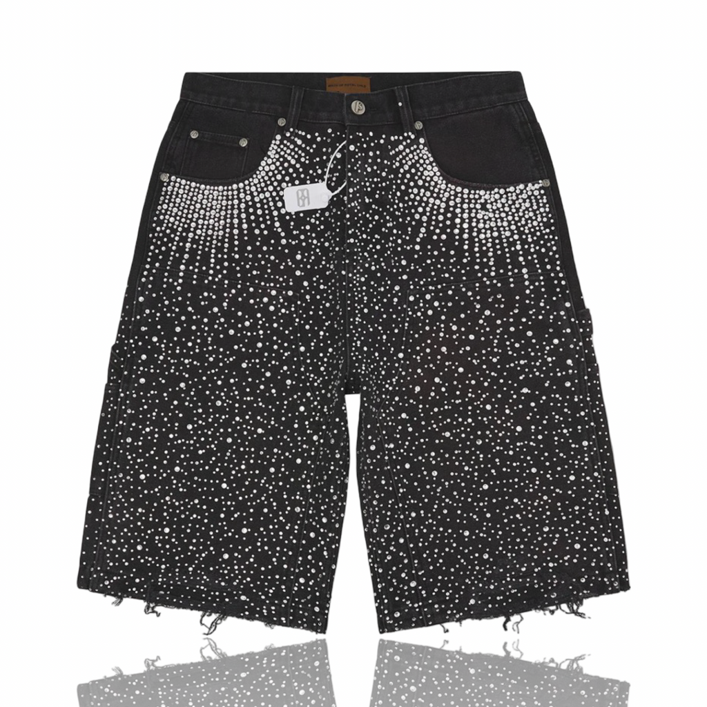 Birth Of Royal Child Diamond Jorts Black