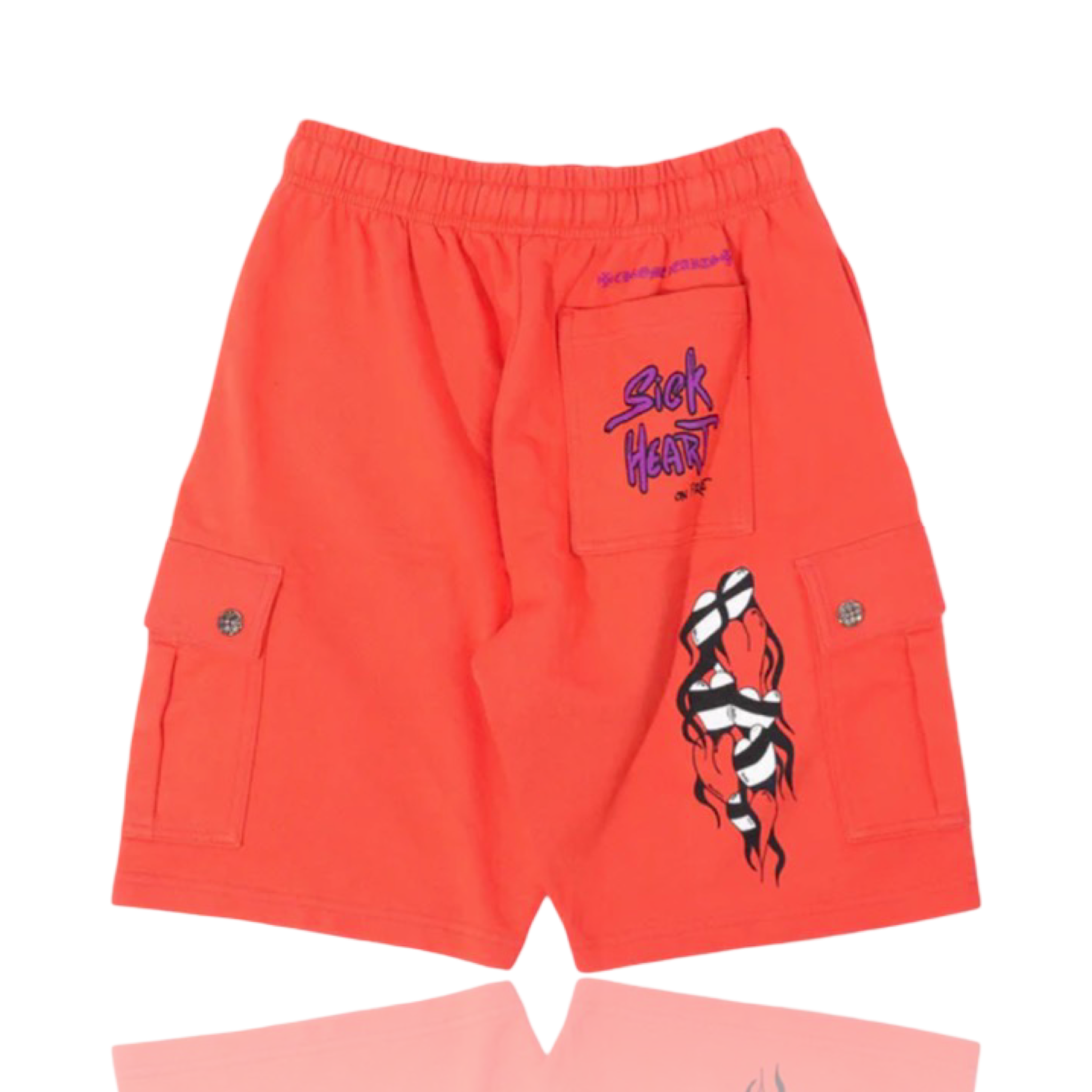 Chrome Hearts Matty Boy Sadistic Lipstick Shorts Orange