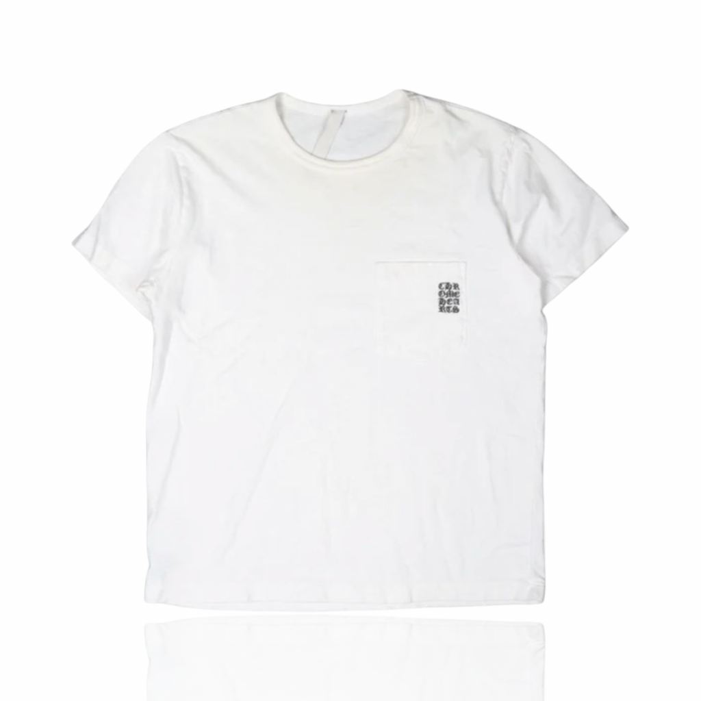 Chrome Hearts Embroidered Eye Chart Pocket Tee White
