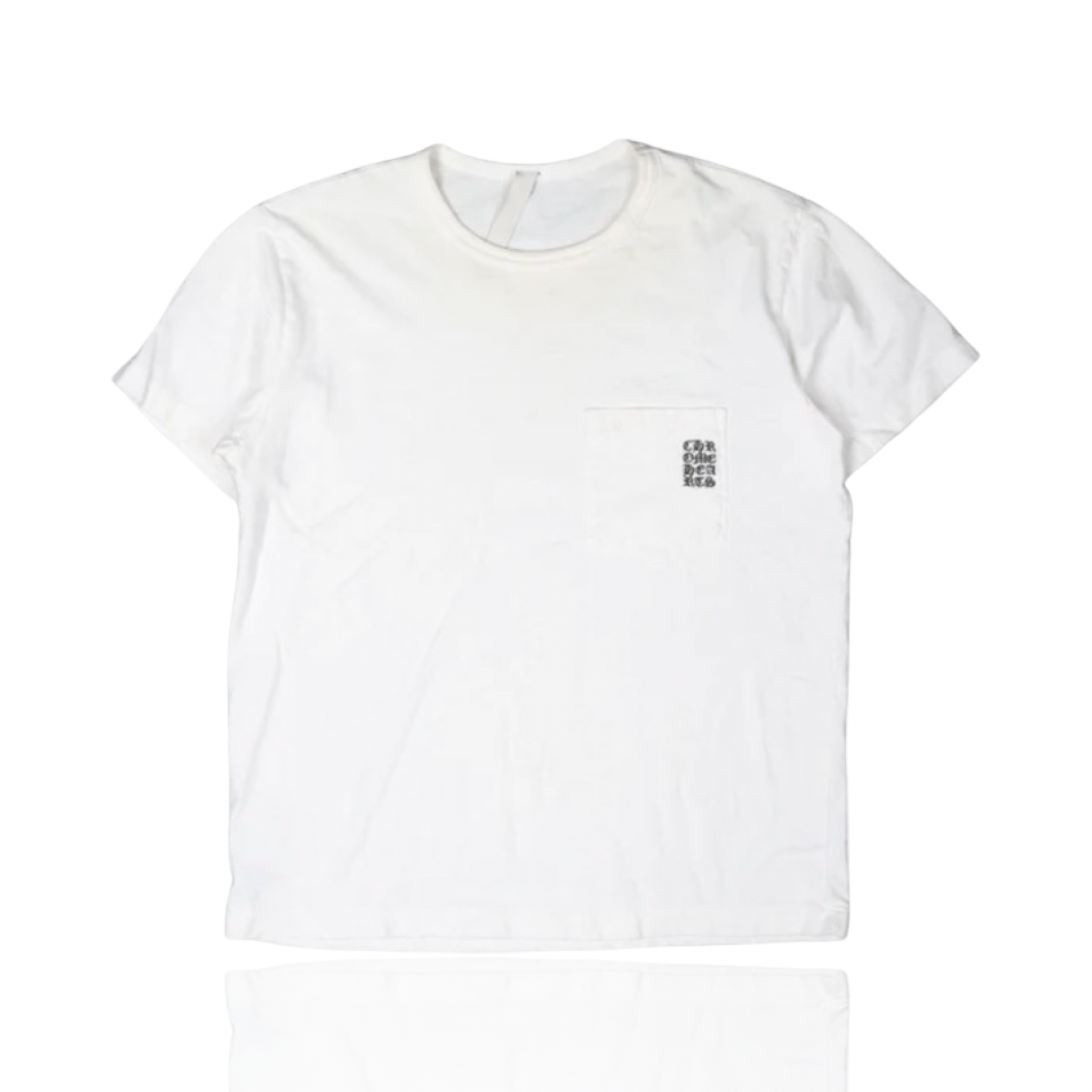 Chrome Hearts Embroidered Eye Chart Pocket Tee White