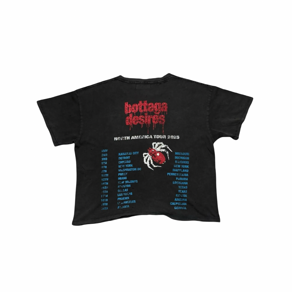 Bottega Desires Obituary Tee Black