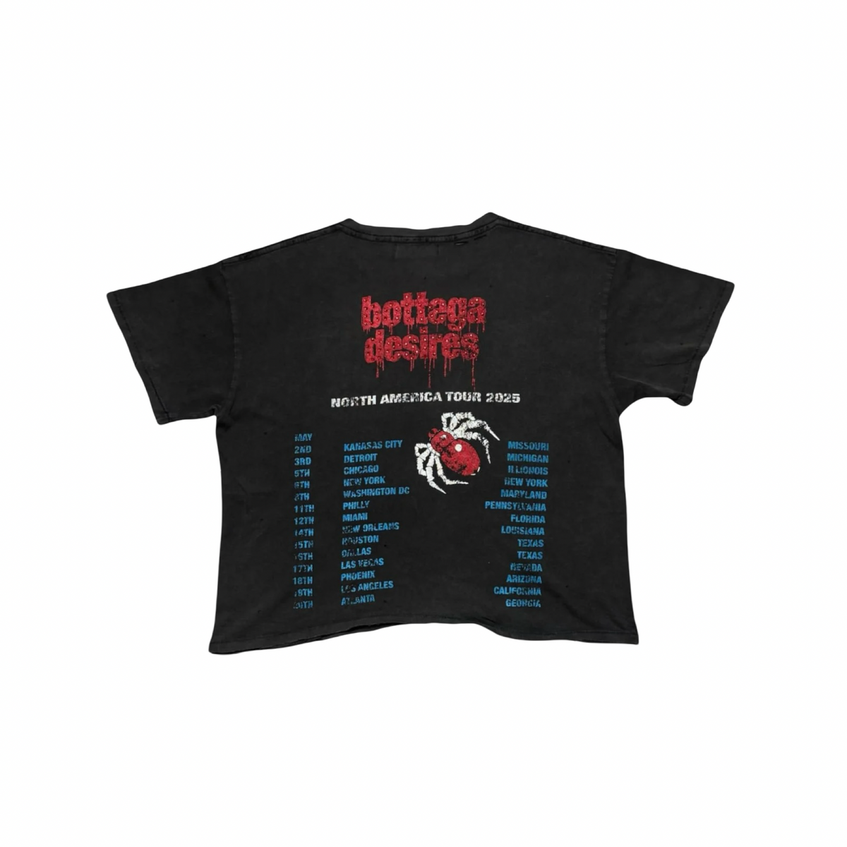 Bottega Desires Obituary Tee Black