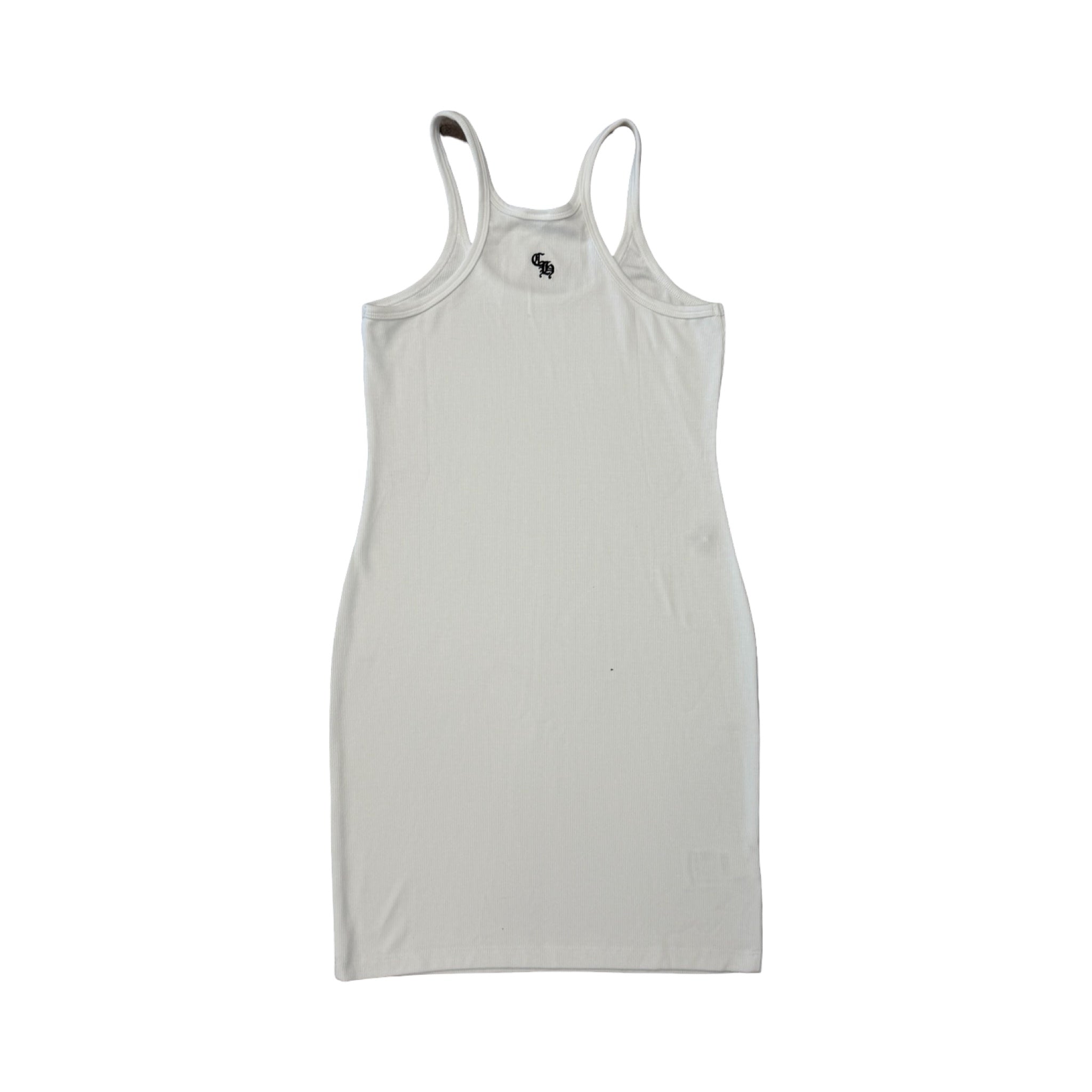 Chrome Hearts Embroidered Plus Cross Women's Tank Top White
