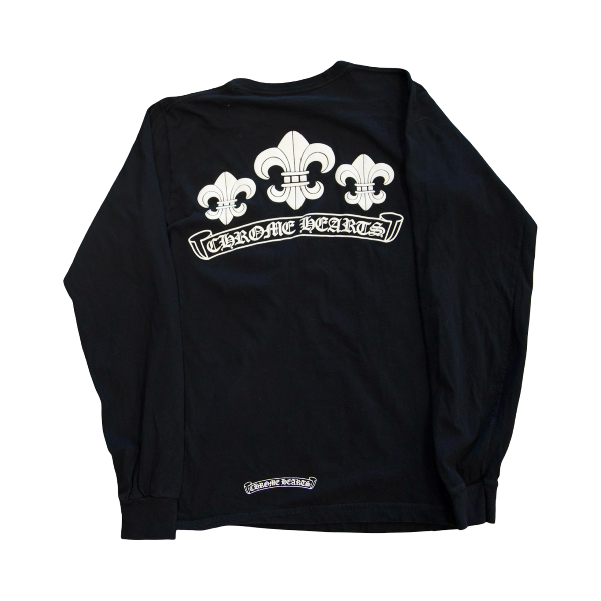 Chrome Hearts Triple Fleur De Lis LongSleeve Black