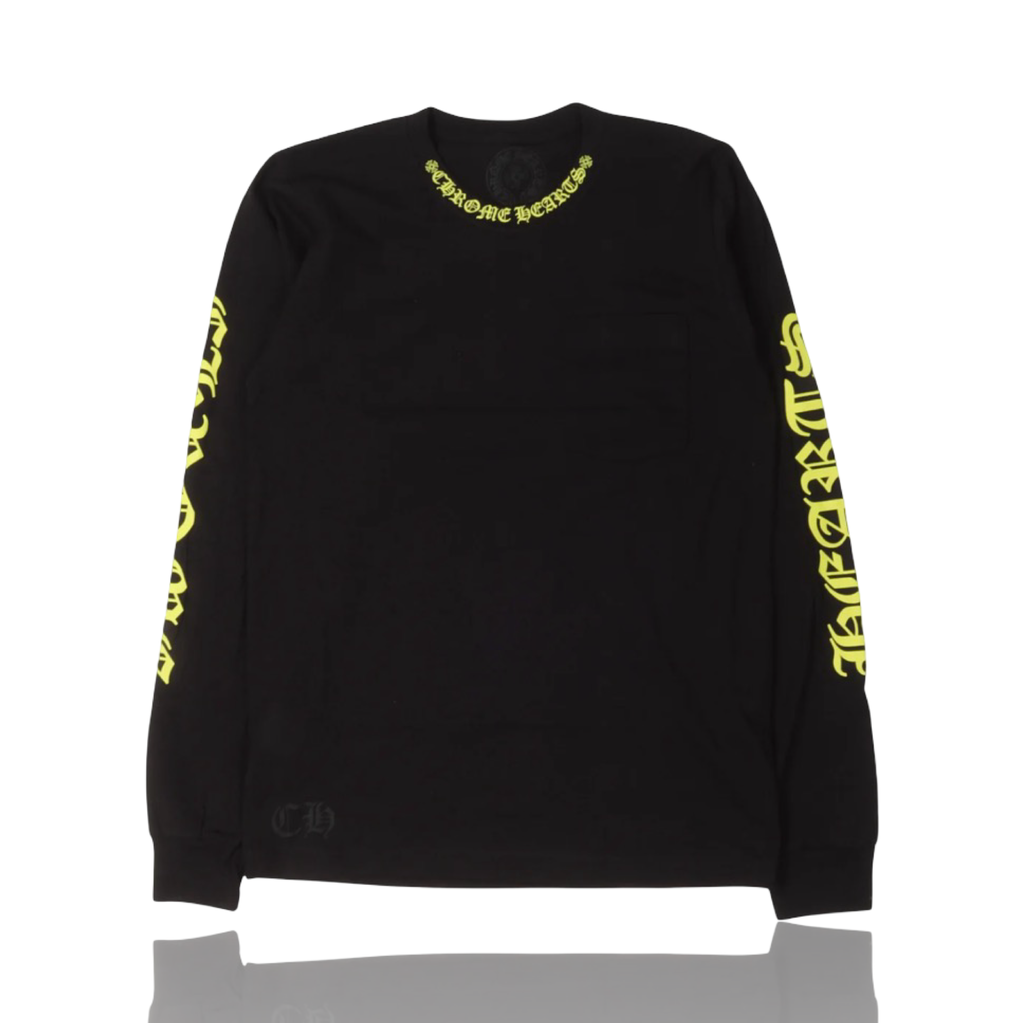 Chrome Hearts Yellow Neck Logo Longsleeve
