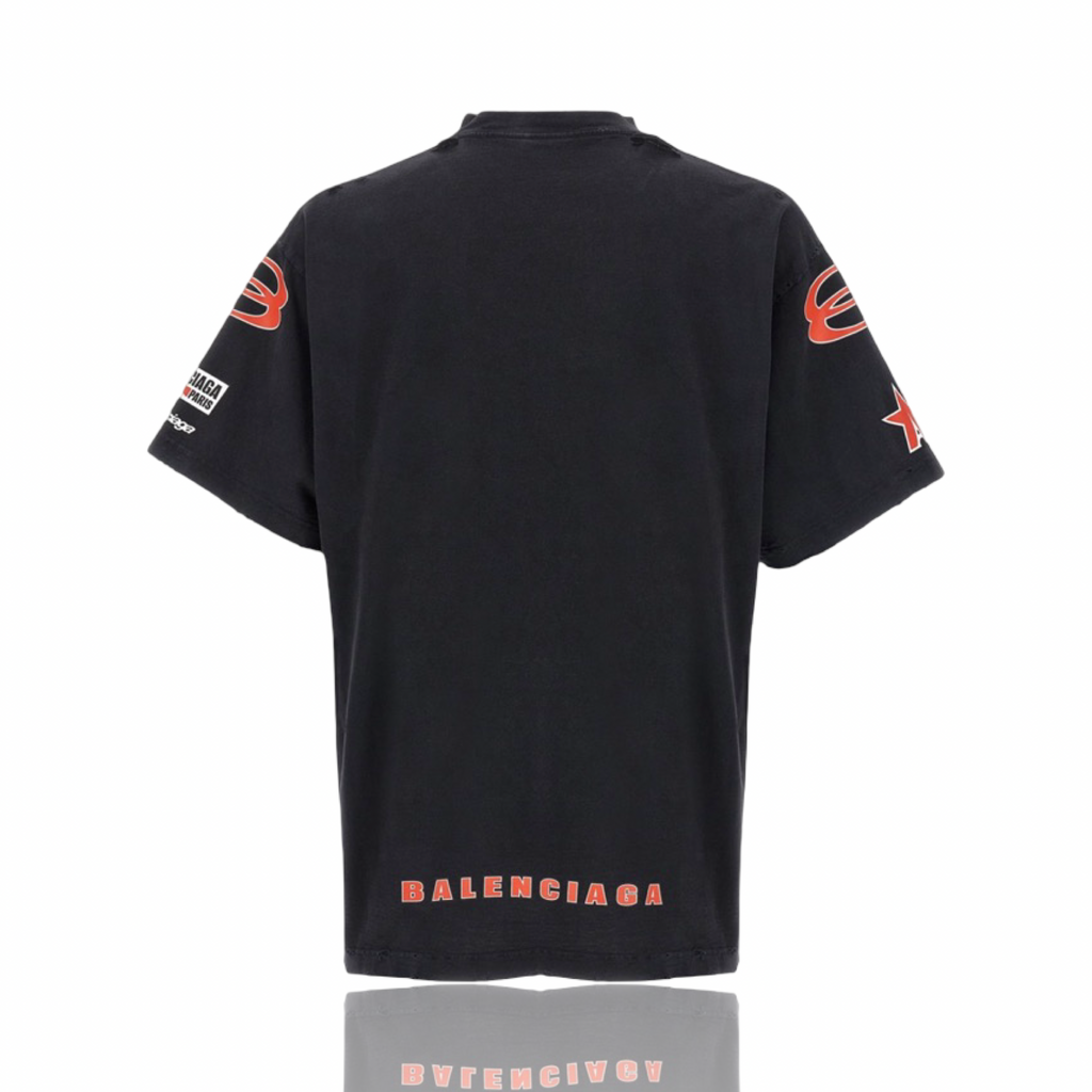 Balenciaga Sponsor Logos Tee Black