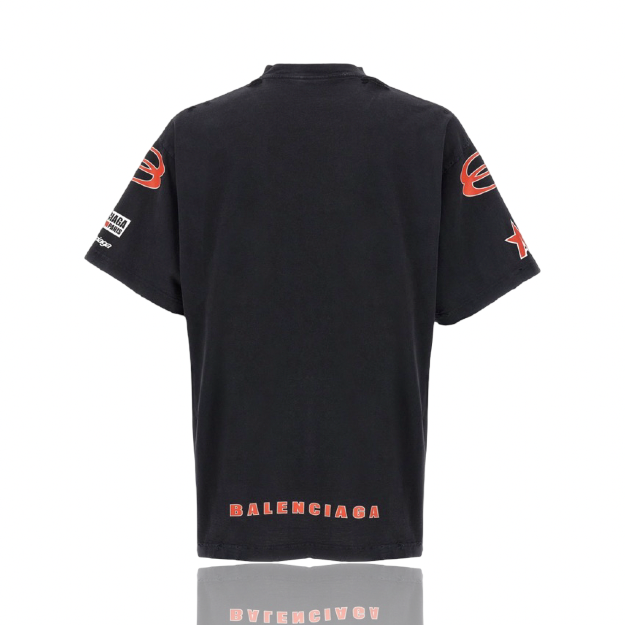 Balenciaga Sponsor Logos Tee Black