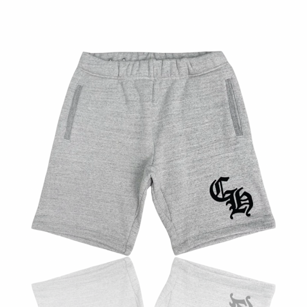 Chrome Hearts Nylon CH Patch Sweat Shorts Grey