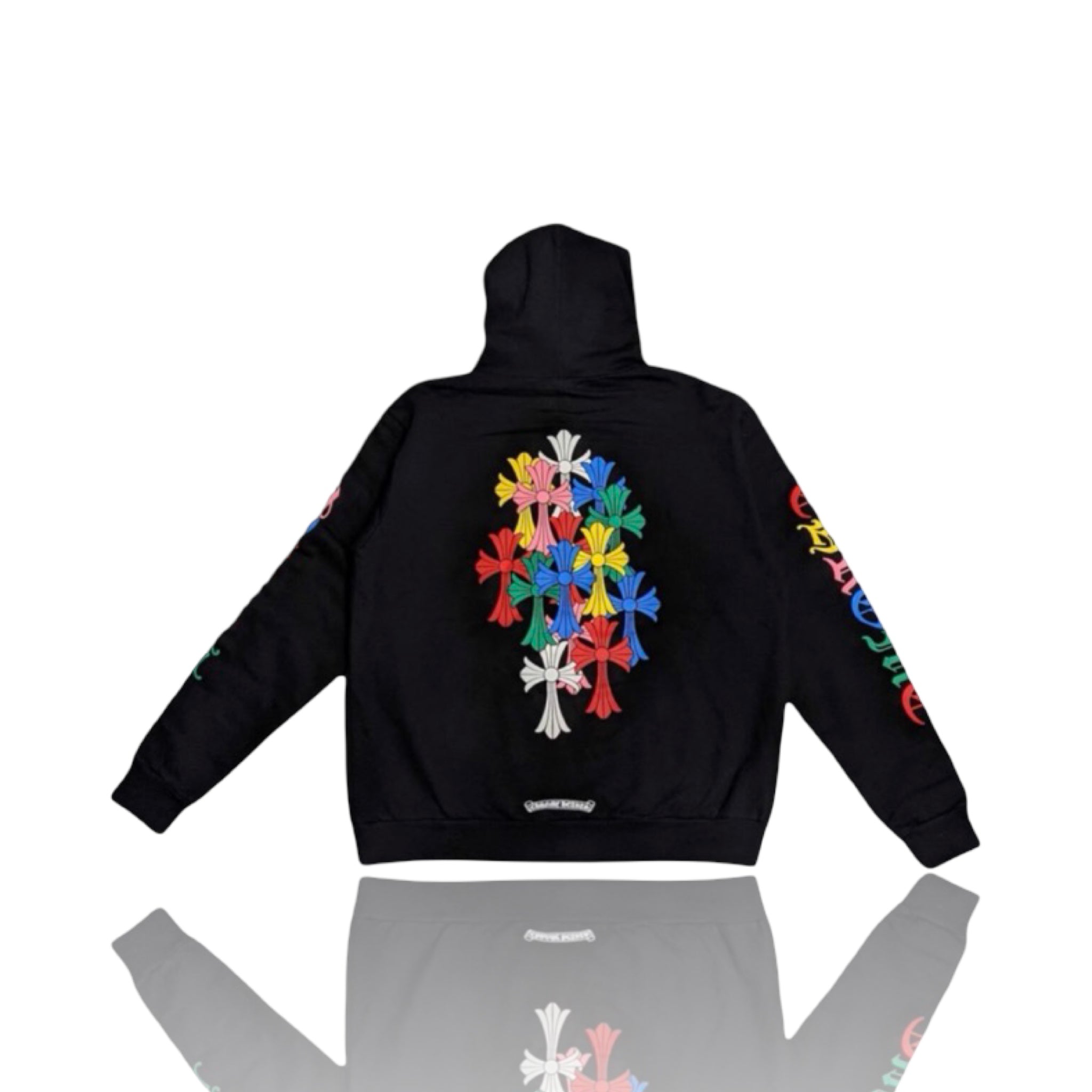 Chrome Hearts Multicolor Cemetery Cross Zip Up Hoodie