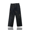 Chrome Hearts Herringbone Cross Patch Carpenter Pants