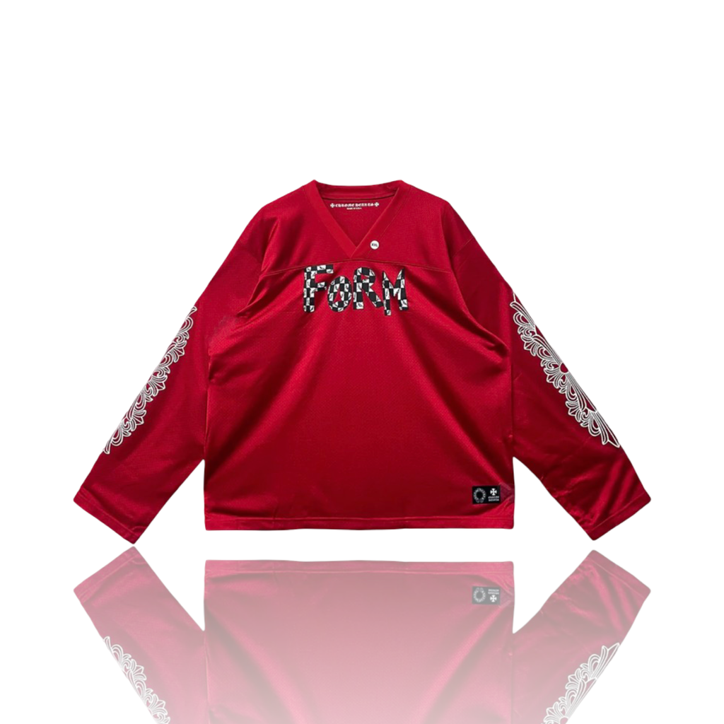 Chrome Hearts Stadium Mesh Jersey Longsleeve Red