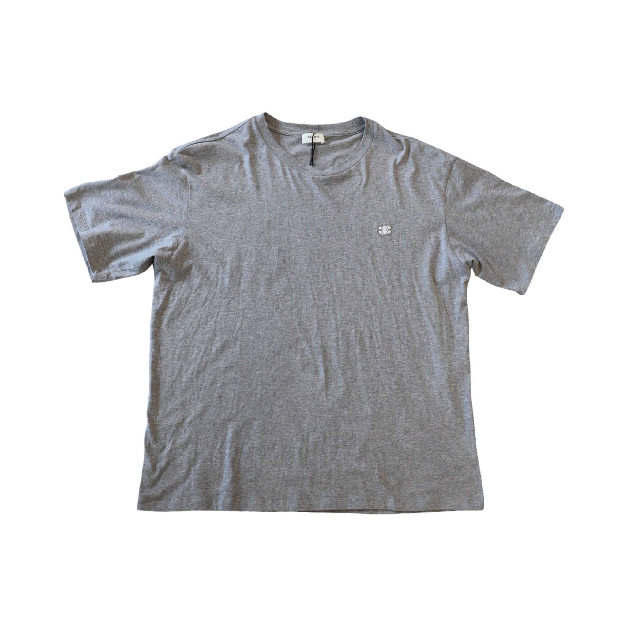 Celine Triomphe Loose T-Shirt Grey