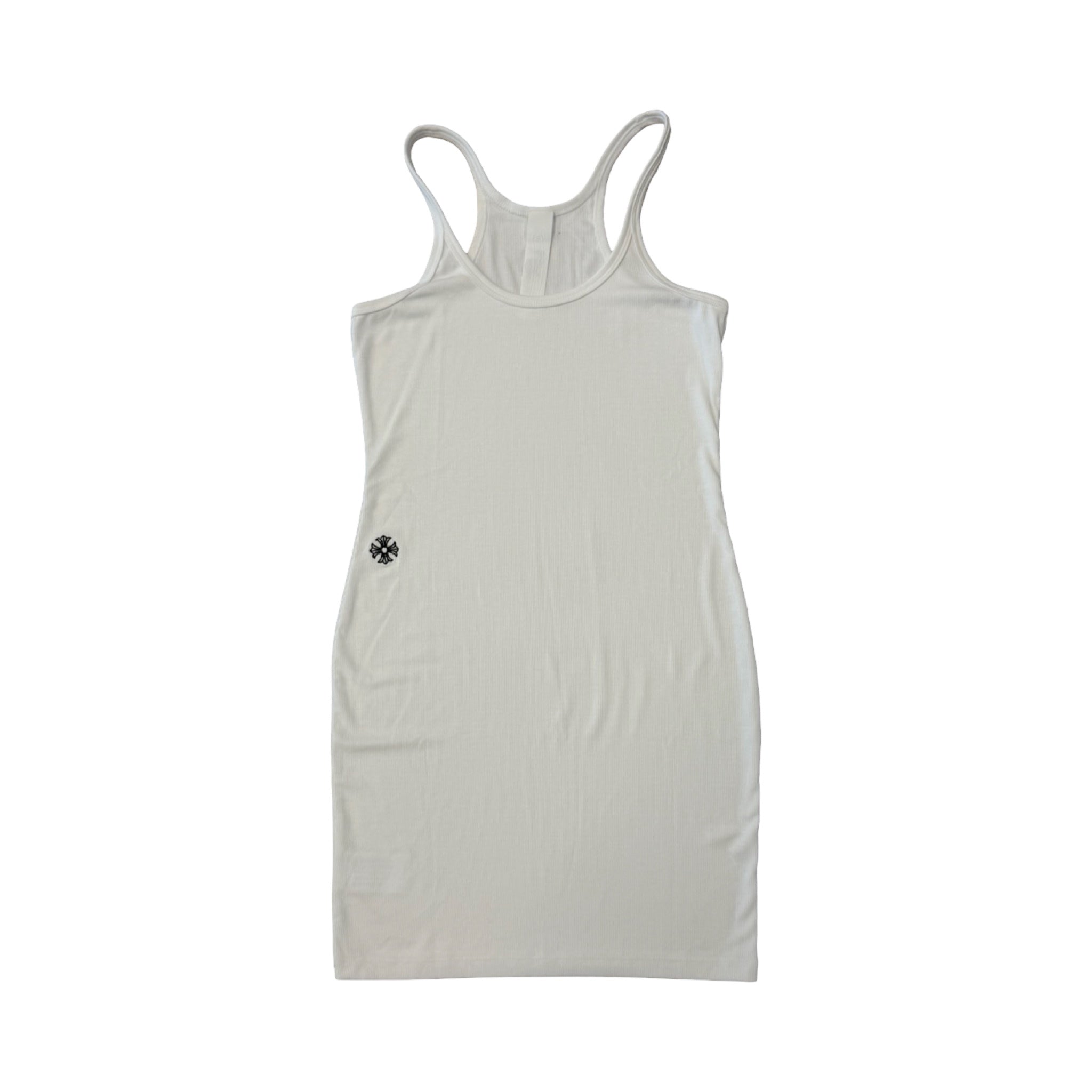 Chrome Hearts Embroidered Plus Cross Women's Tank Top White