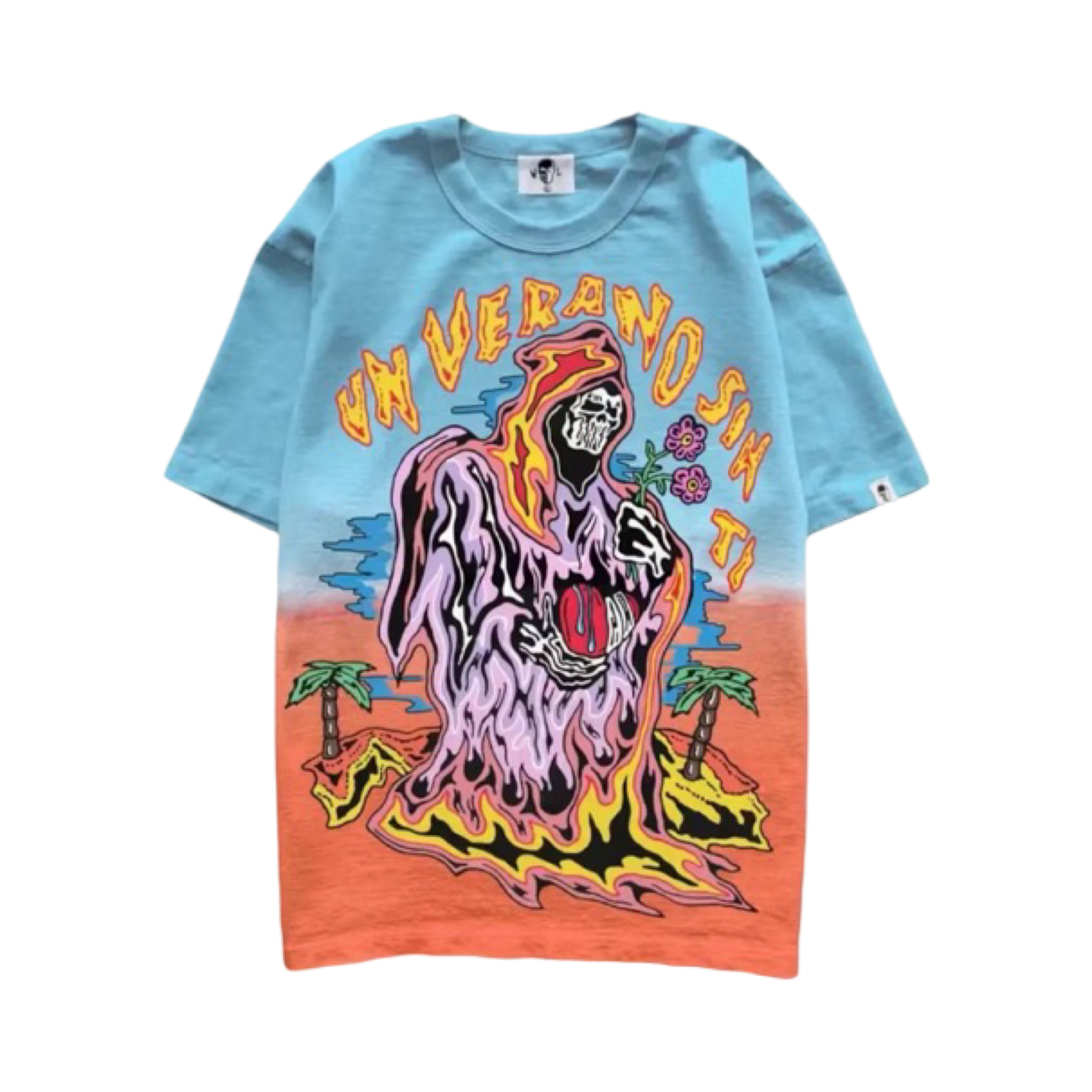 Warren Lotas Bad Bunny Un Verano Sin Ti Ombre T-Shirt Blue
