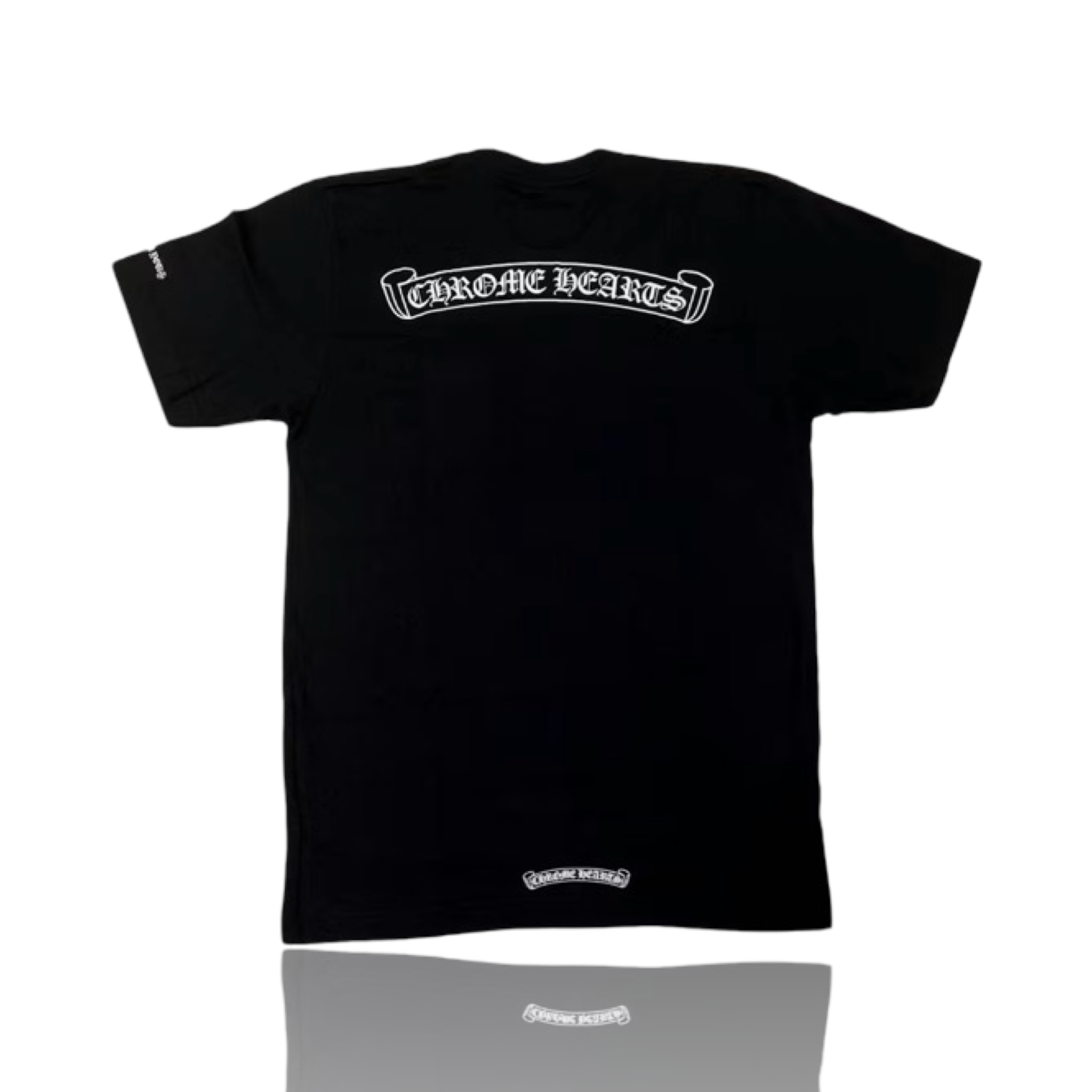 Chrome Hearts Scroll Logo Black Tee