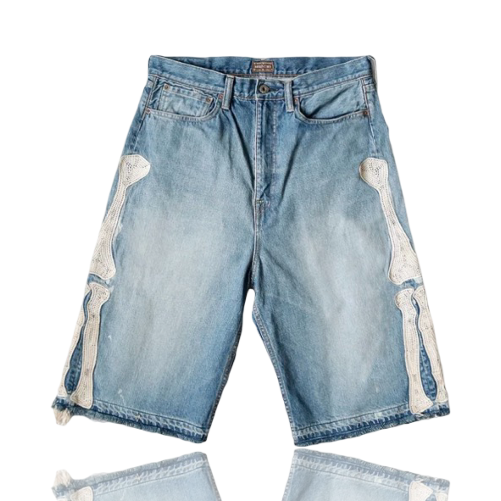 Kapital Denim Bone Shorts