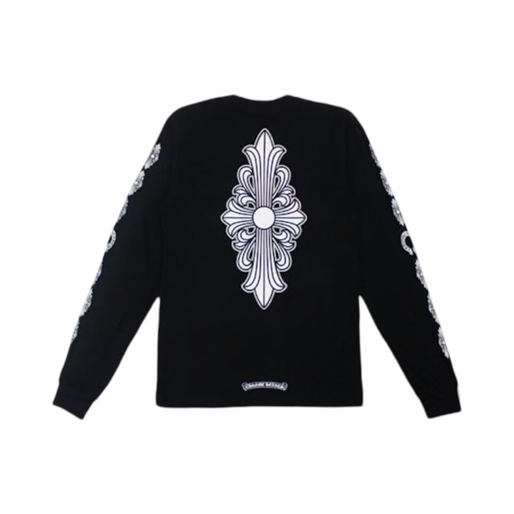 Chrome Hearts Floral Cross Multi Logo Longsleeve Black