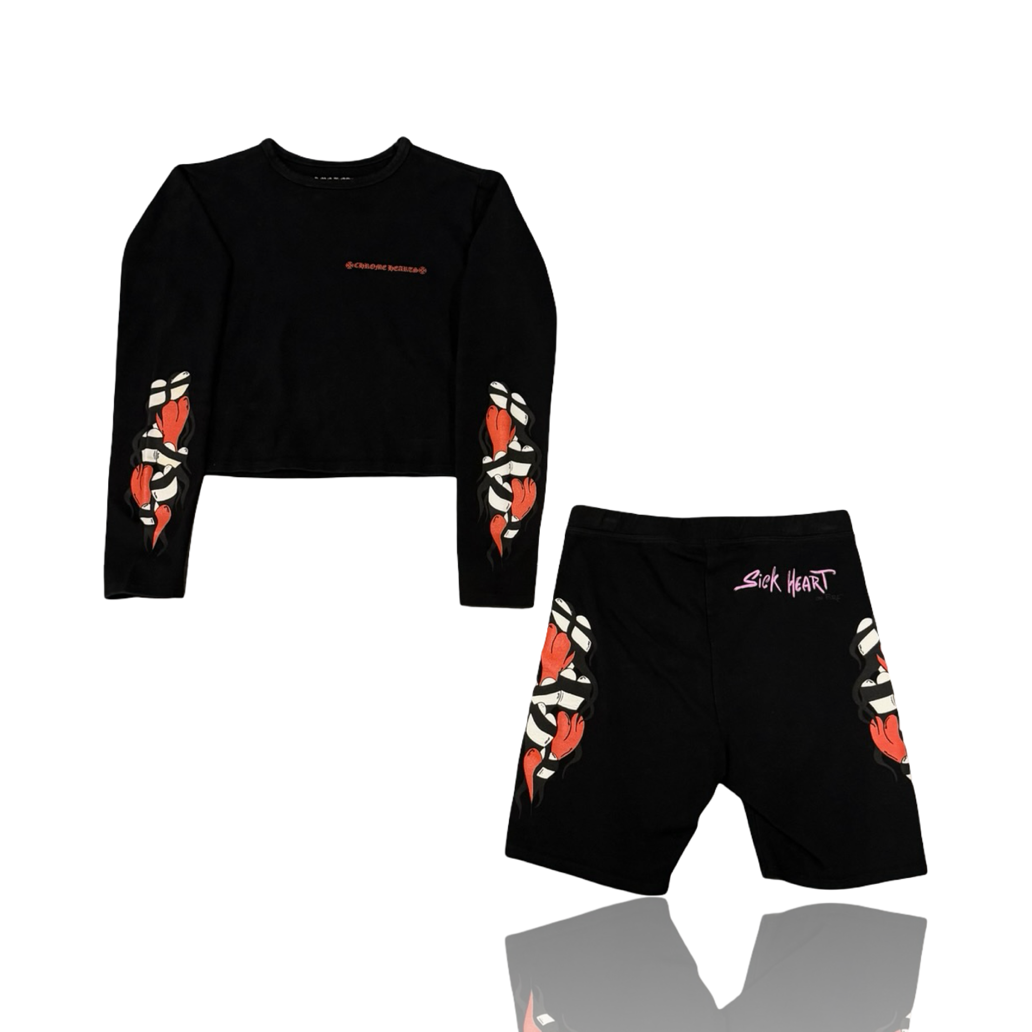 Chrome Hearts x Matty Boy Sick Heart Women's Set