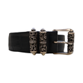 Chrome Hearts Alligator Roller Belt Navy