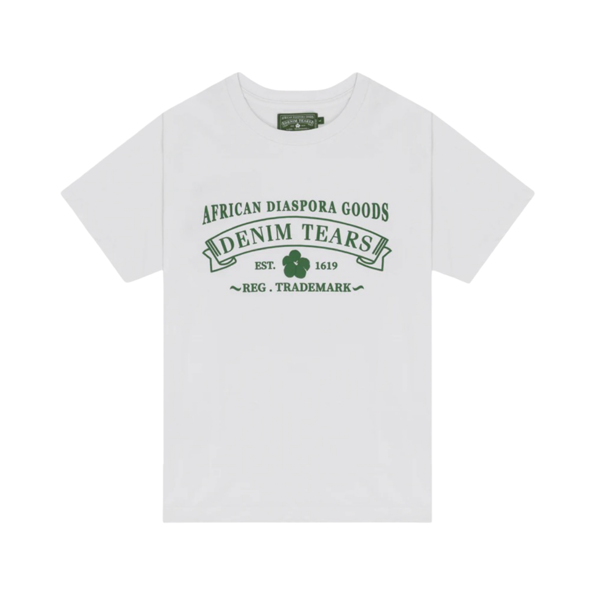 Denim Tears White Green Tee