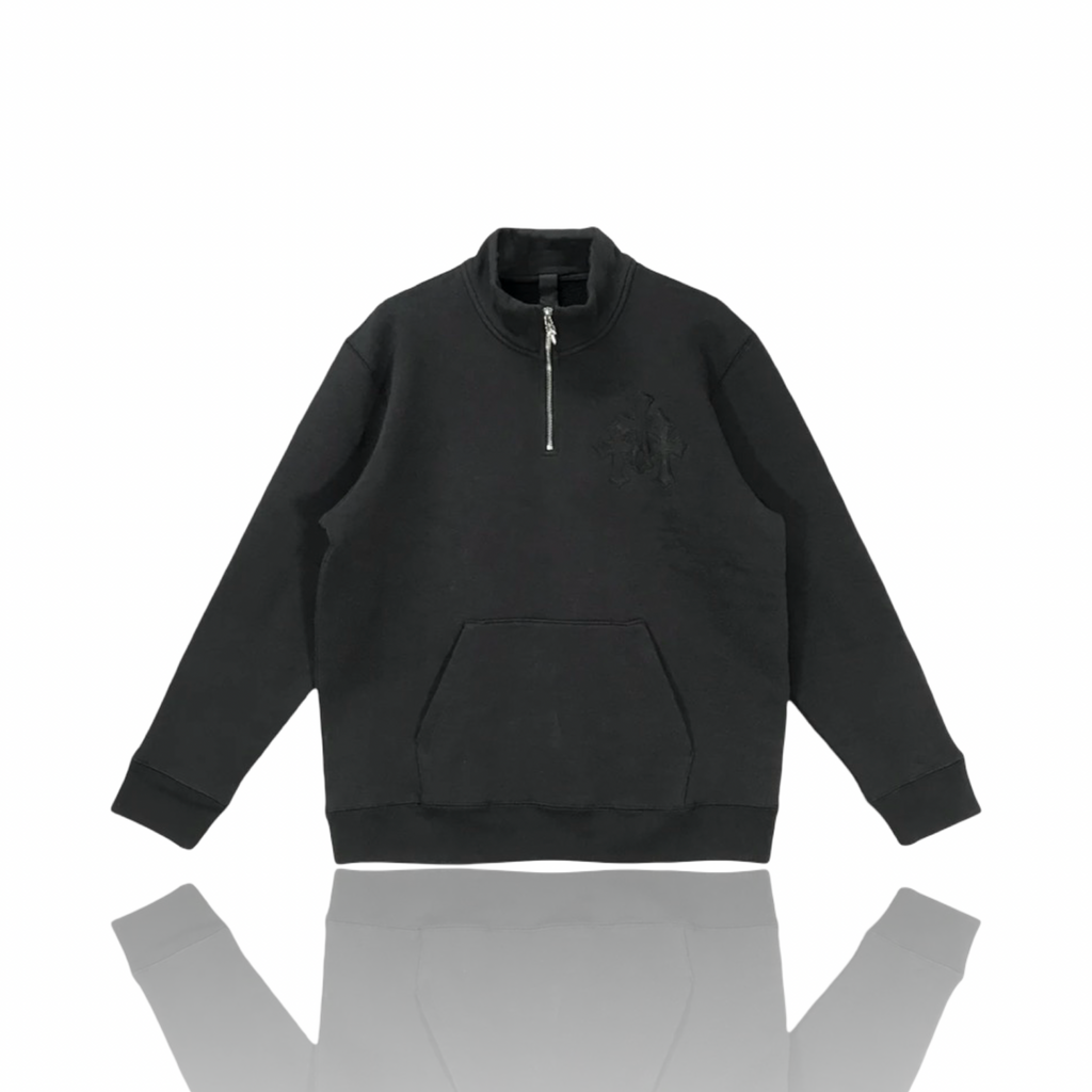 Chrome Hearts Paper Jam Quarter Zip Black