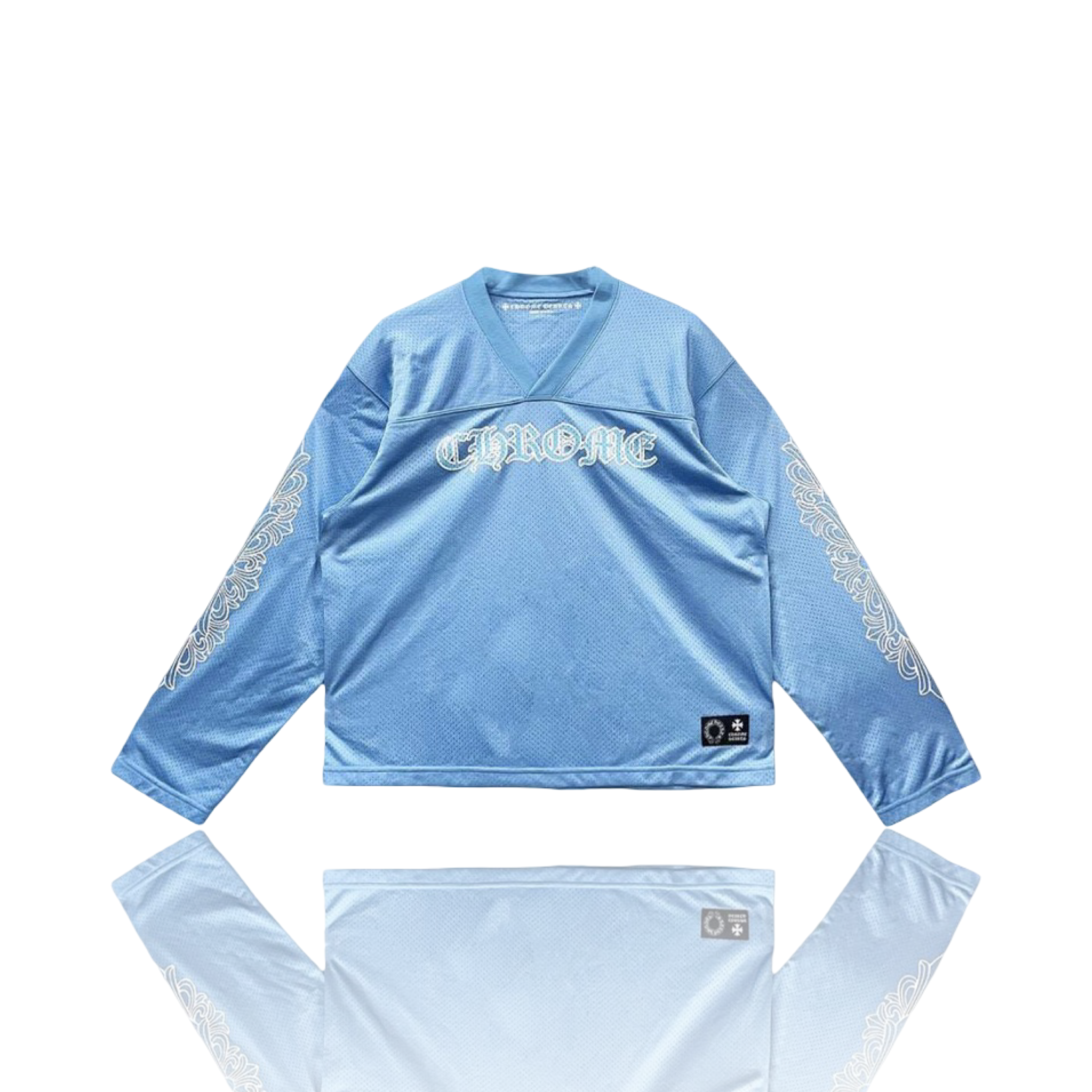 Chrome Hearts Stadium Mesh Jersey Longsleeve Blue