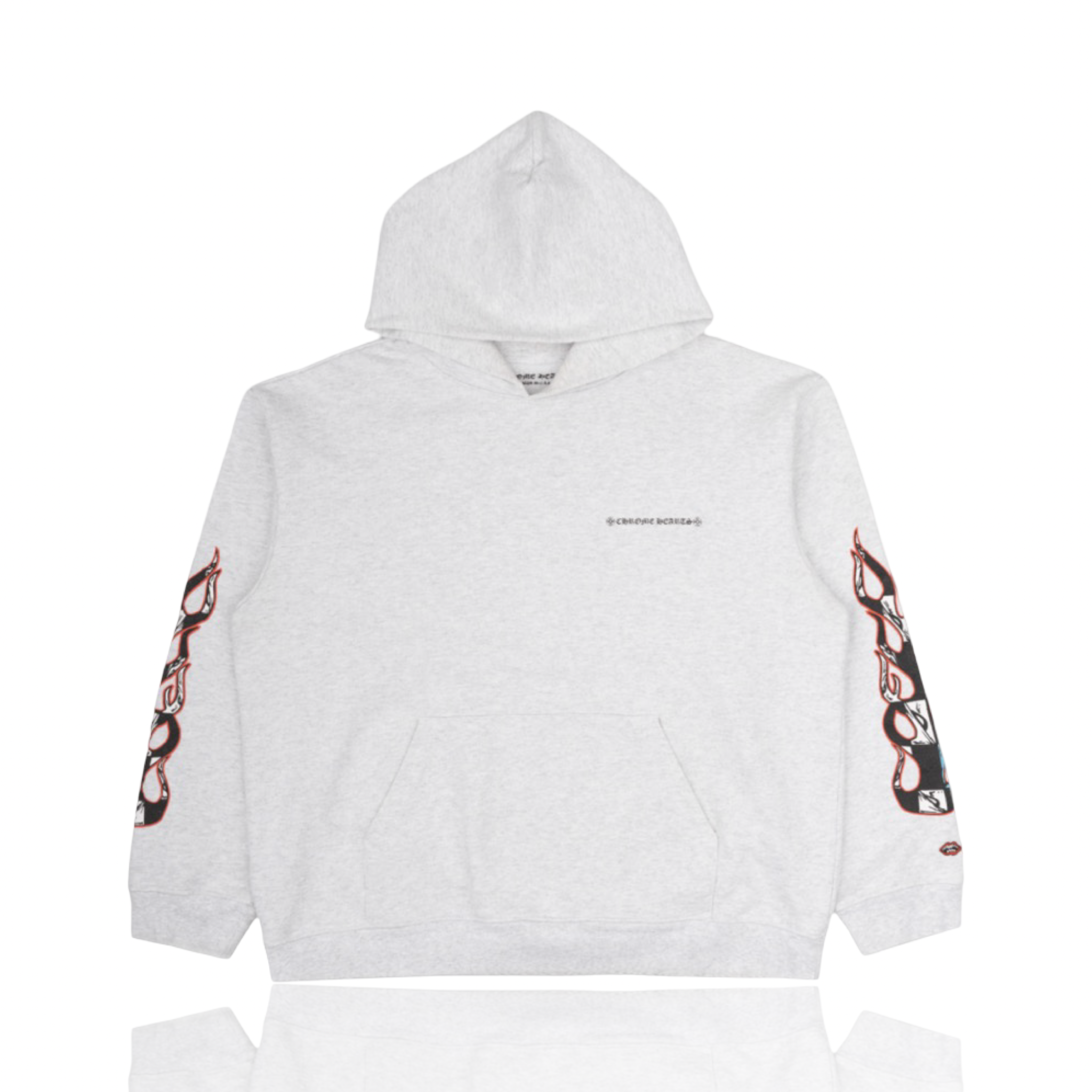 Chrome Hearts Matty Boy Brain Logo Hoodie Heather Grey