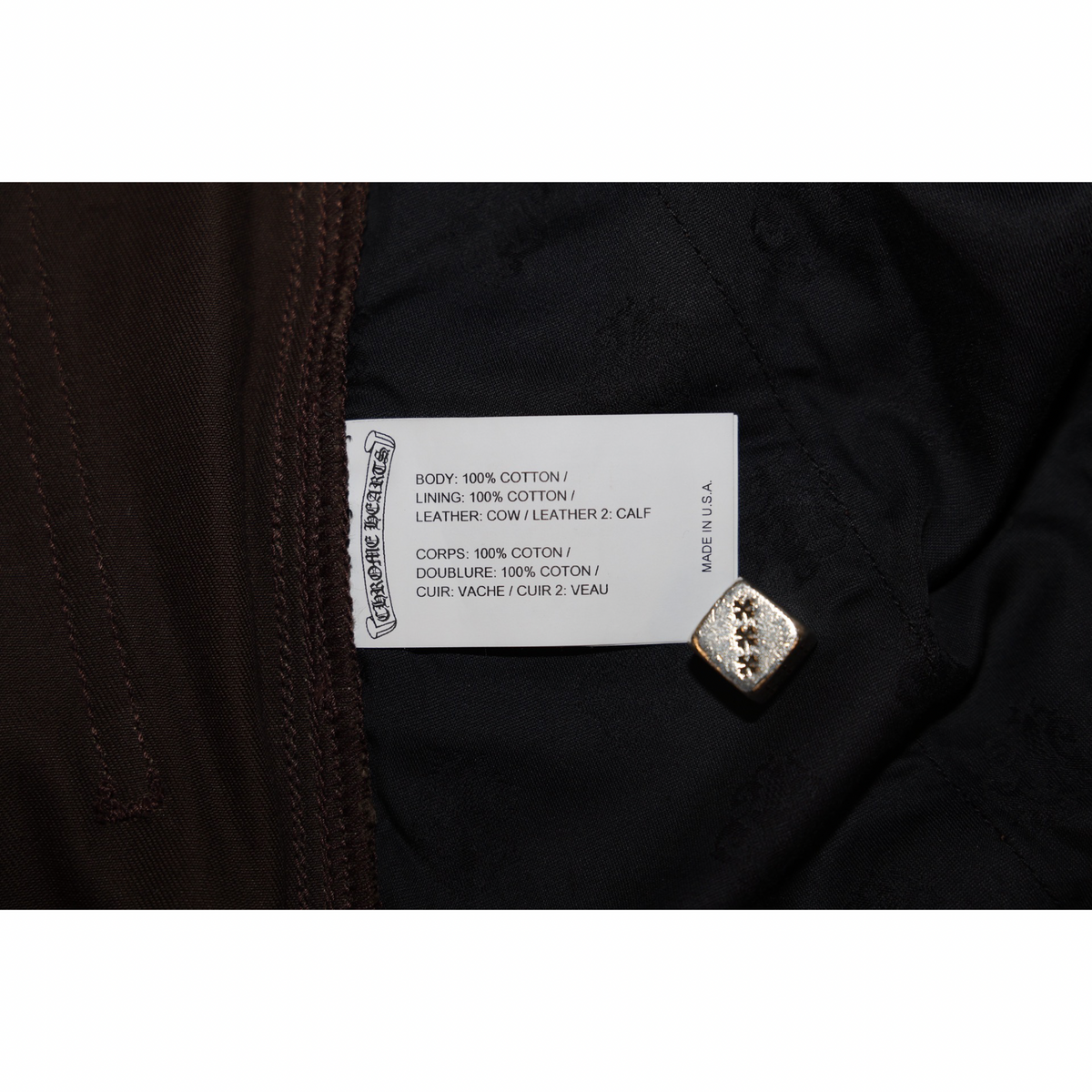 Chrome Hearts Orange Patch Brown Carpenter Pants