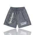 Triple Sevens 07 Nylon Button Up Shorts Gray