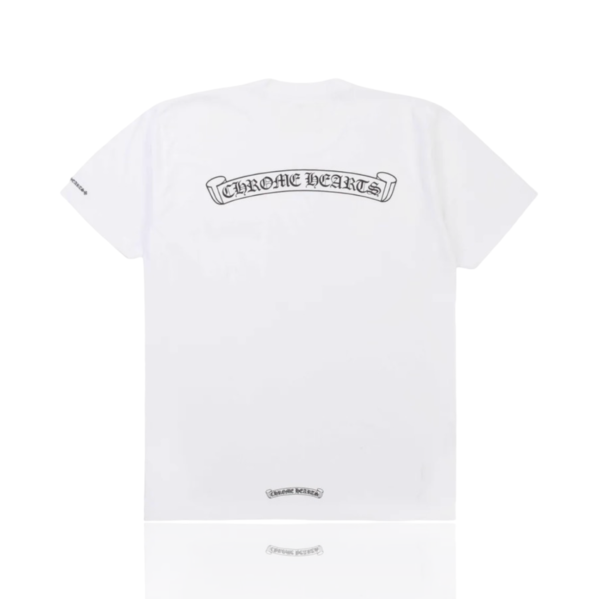 Chrome Hearts Scroll Logo White Tee