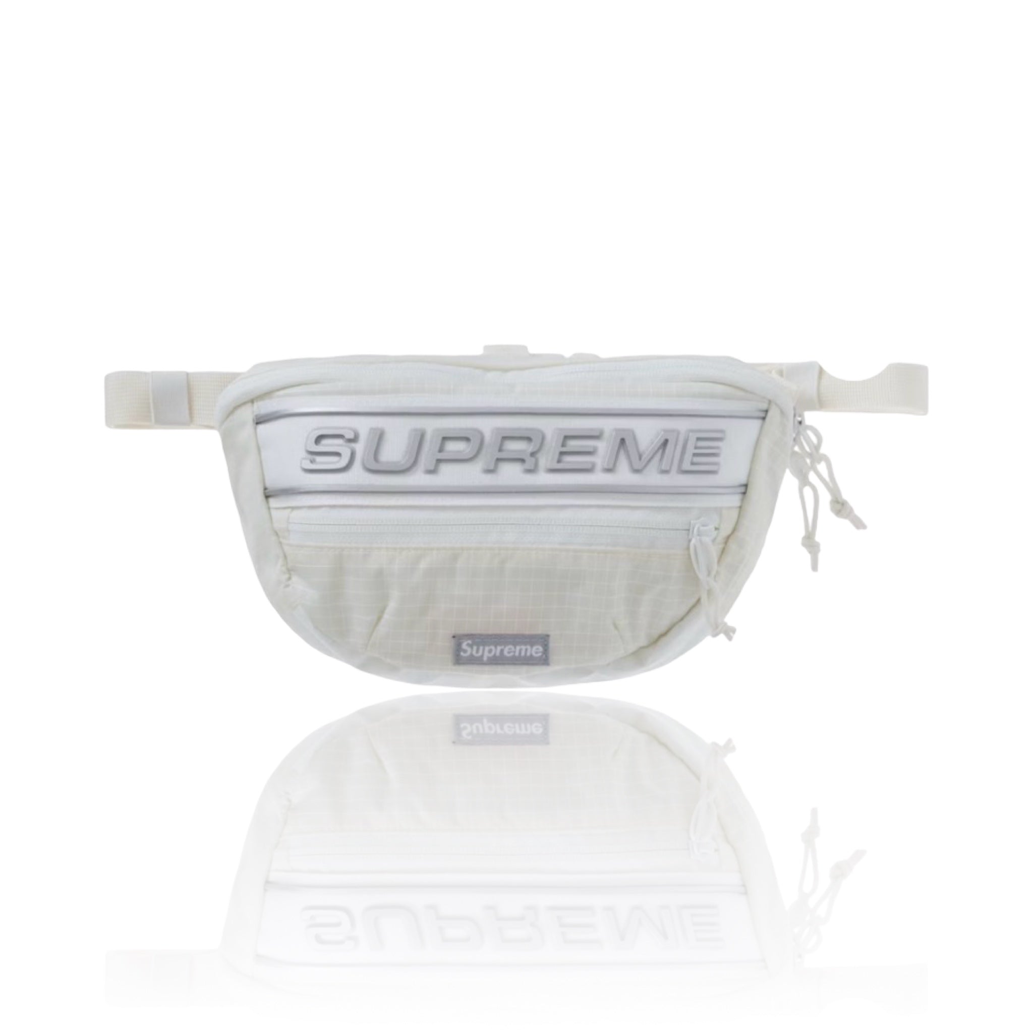 Supreme Logo Waist Bag White