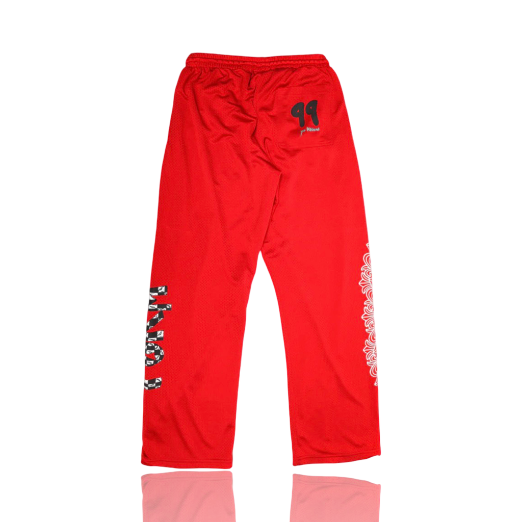 Chrome Hearts Stadium Mesh Pants Red