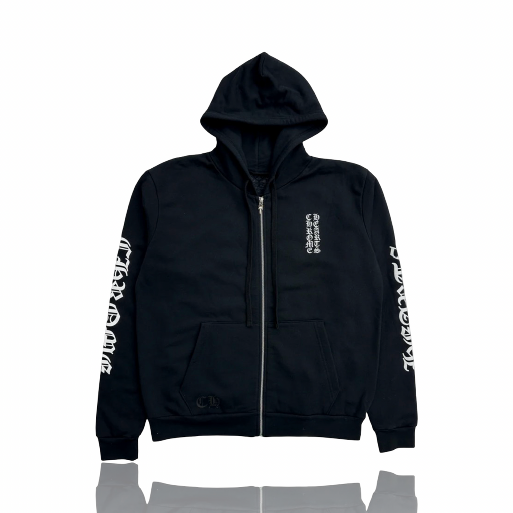 Chrome Hearts Vertical Logo Black Zip Up