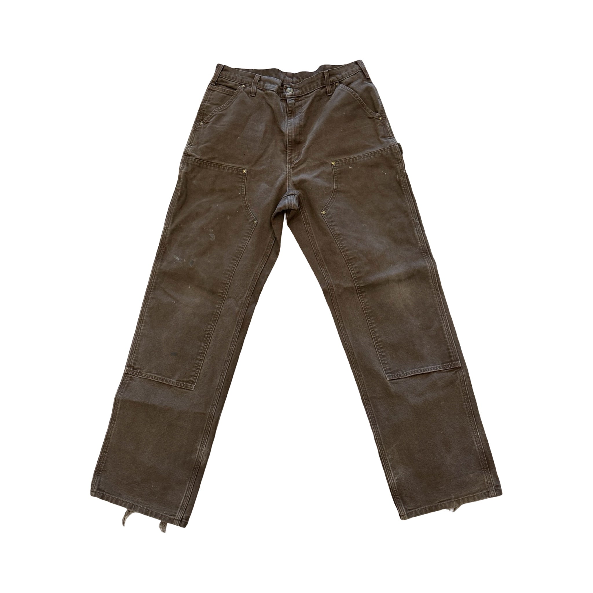 Carhartt Thrashed Double Knee Pants Brown #16