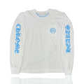 Chrome Hearts St.Barths White Blue Neck Logo LongSleeve