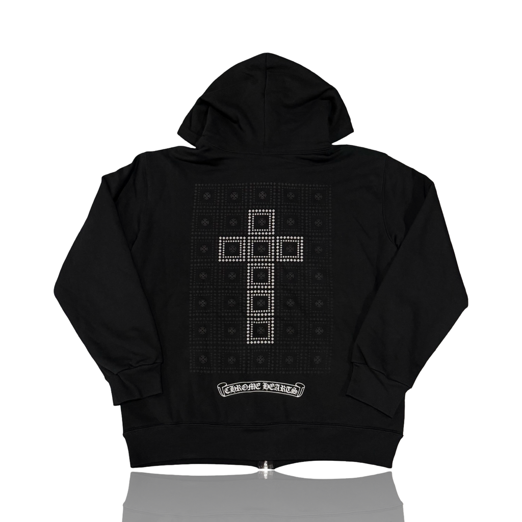 Chrome Hearts Square Cross Black Thermal Zip Up