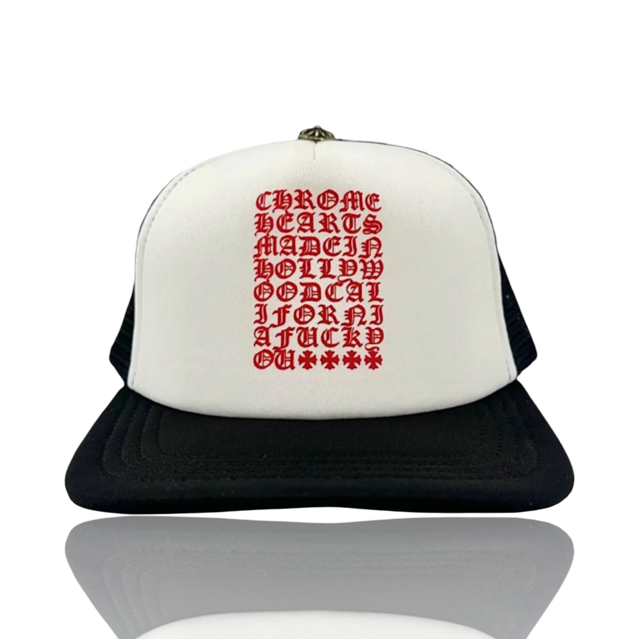 Chrome Hearts Eye Chart Trucker Black