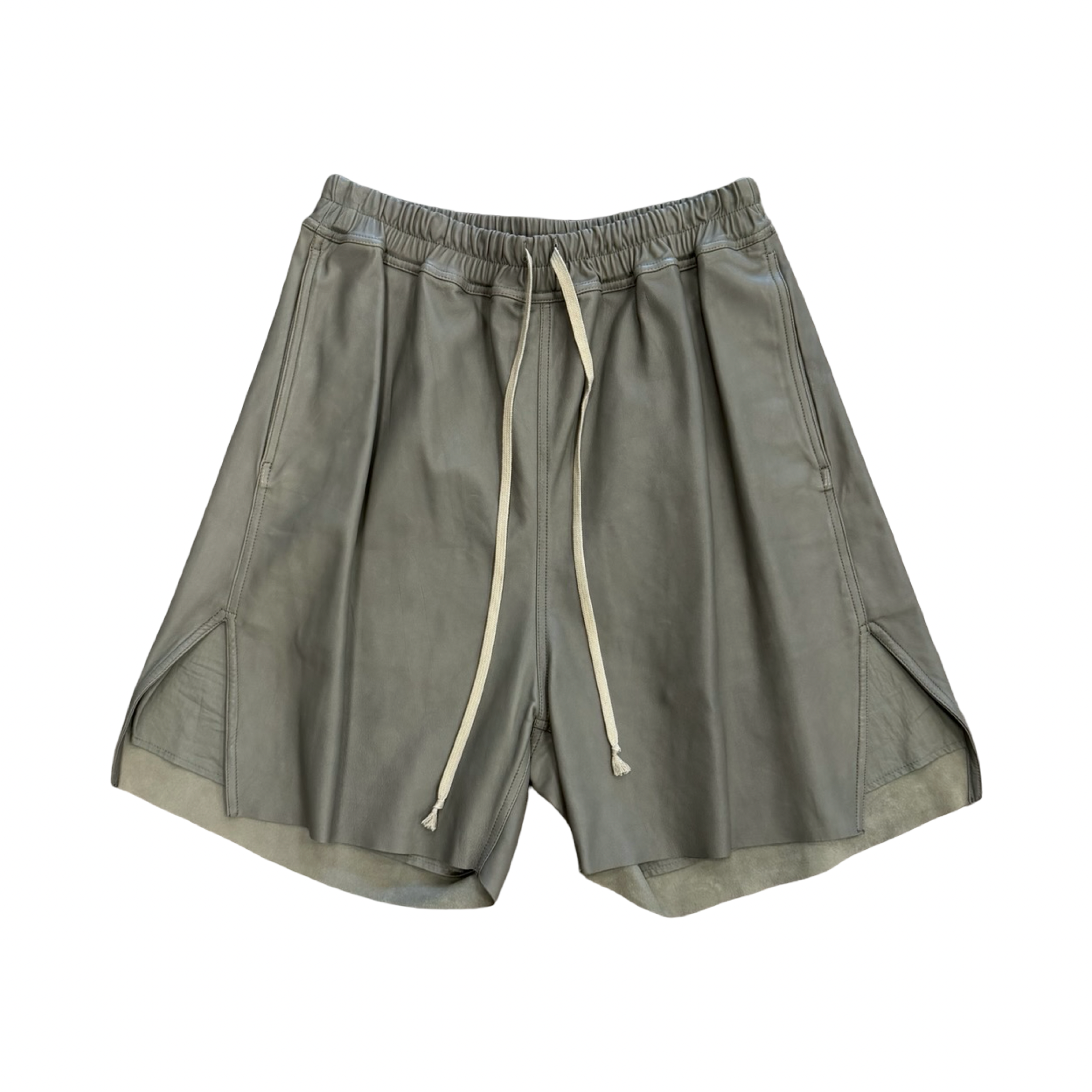 Rick Owens Leather Boxers Grey